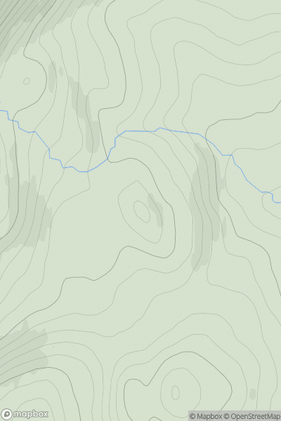 Thumbnail image for Torr Mor [Loch Ericht to Glen Tromie & Glen Garry] showing contour plot for surrounding peak